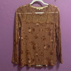 Rewind Red and Pink Flower 🌸 Top